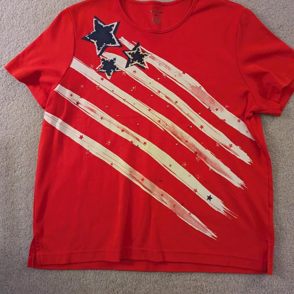 Excellent Condition BonWorth Red/White/Blue Ladies Shirt, size MP